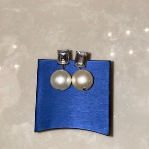 J. Crew Pearl and Crystal Earrings